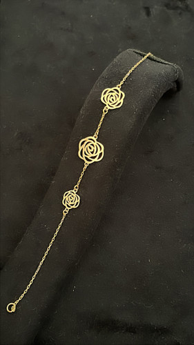 دستبند گل رز